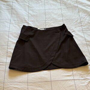 idem ditto Brown Pocket Skirt Mini Size L